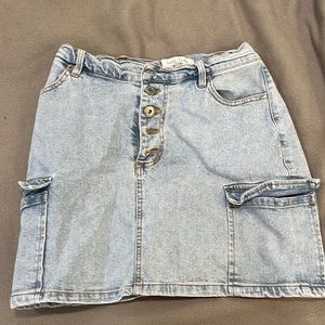 jean skirt